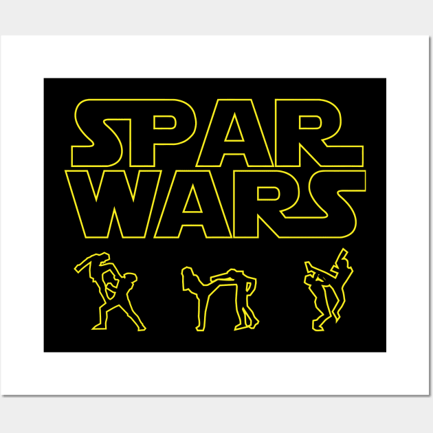 SPAR WARS TAEKWONDO MMA KARATE Wall Art by danonbentley